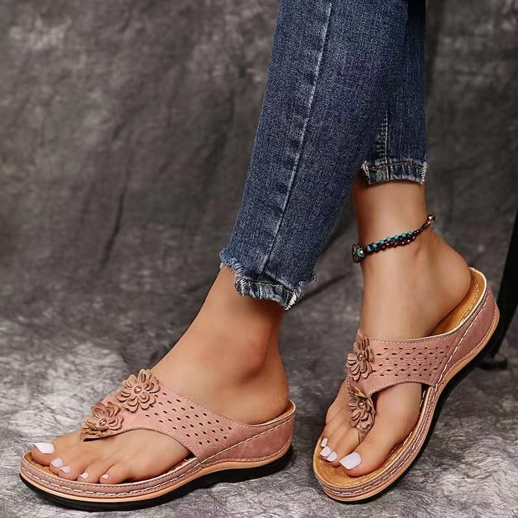 Wholesale Women's Sandals Comfortable Wedge Slip-resistant Casual Beach Shoes